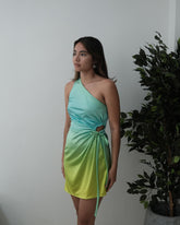 Vestido nuevo verde degrade