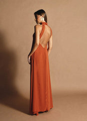 Vestido Dolores Terracota