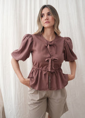 Blusa Cigarras CAFÉ