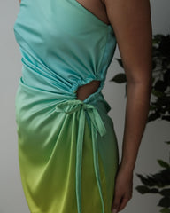 Vestido nuevo verde degrade