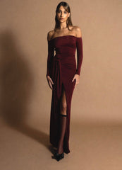 Vestido La Habana Borgoña