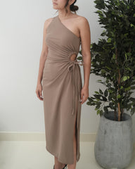 Vestido MIDI especial taupe