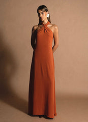 Vestido Dolores Terracota