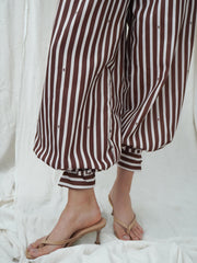 Pantalon Selena Rayas Cafe