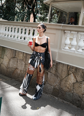 Pantalón Bota Ancha Para Llevar + Sobre Puesto Capuchino