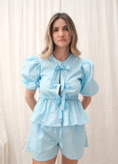 Blusa Cigarras Celeste